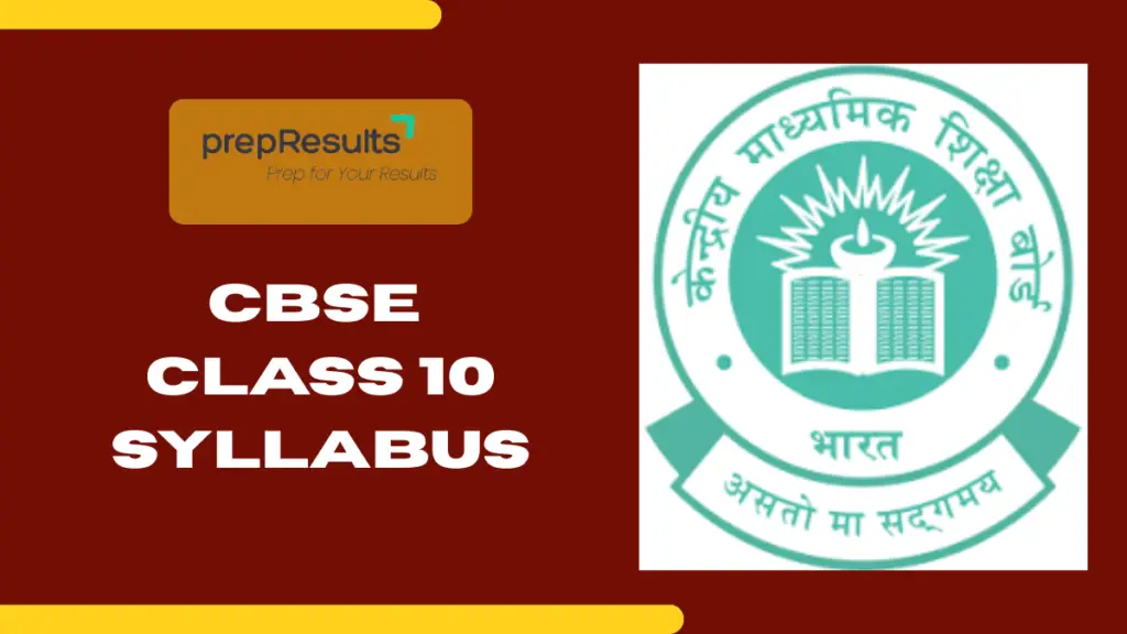 CBSE Class 10 Syllabus